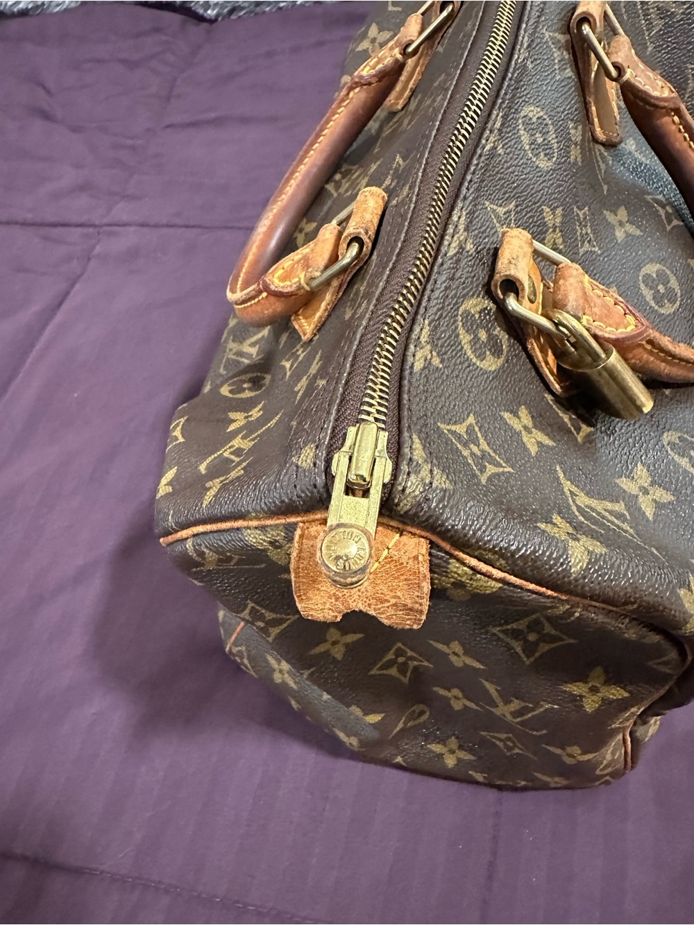 Louis Vuitton Monogram Canvas Satchel with Vachetta Leather Trim - Picture 3 of 11